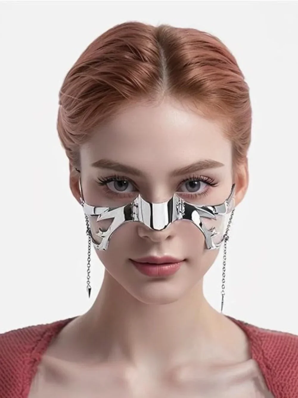 Steel Half Silver Mask